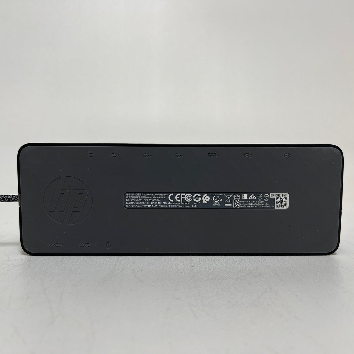 HP 935326-001 USB-C Universal Docking Station HSA-B005DS 925698-001 â Dynamic Computer Surplus