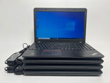 LOT OF 4 Lenovo ThinkPad E550 15.6" Laptop | i5-5200U | 8GB | 500GB | Win 10