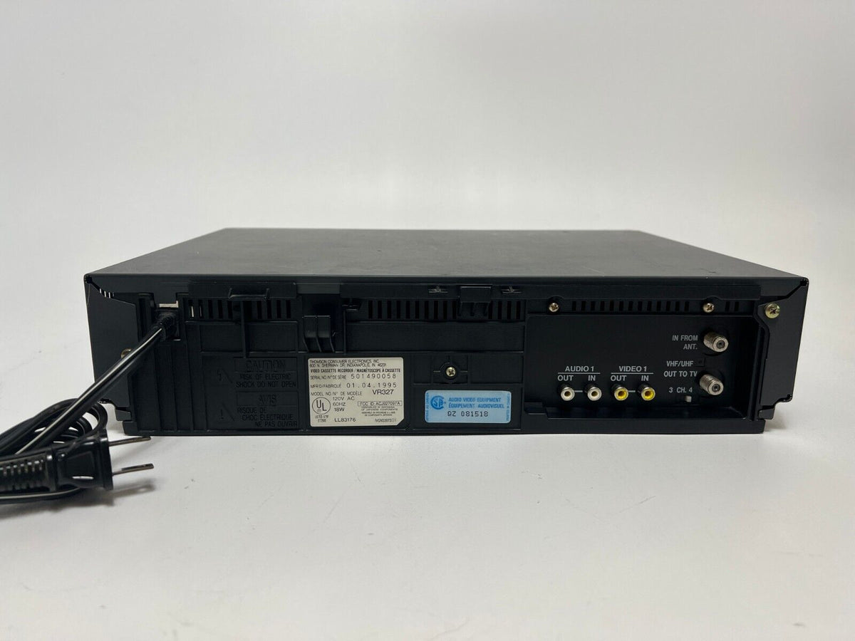 RCA VCR Video Cassette Recorder VHS PLAYER VR327, No Remote, Tested Wo ...