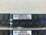 LOT OF 8 Nanya 4GB PC2-5300P 2Rx4 ECC Registered Server Memory NT4GT72U4ND0BV-3C