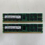 LOT OF 2 Samsung 16GB PC3L-12800R ECC Server Memory RAM M393B2G70DB0-YK0 32GB