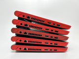 LOT OF 5 Dell Latitude 3340 13.3" Red Laptop | i3-4005U | 4GB | 500GB | Win 10