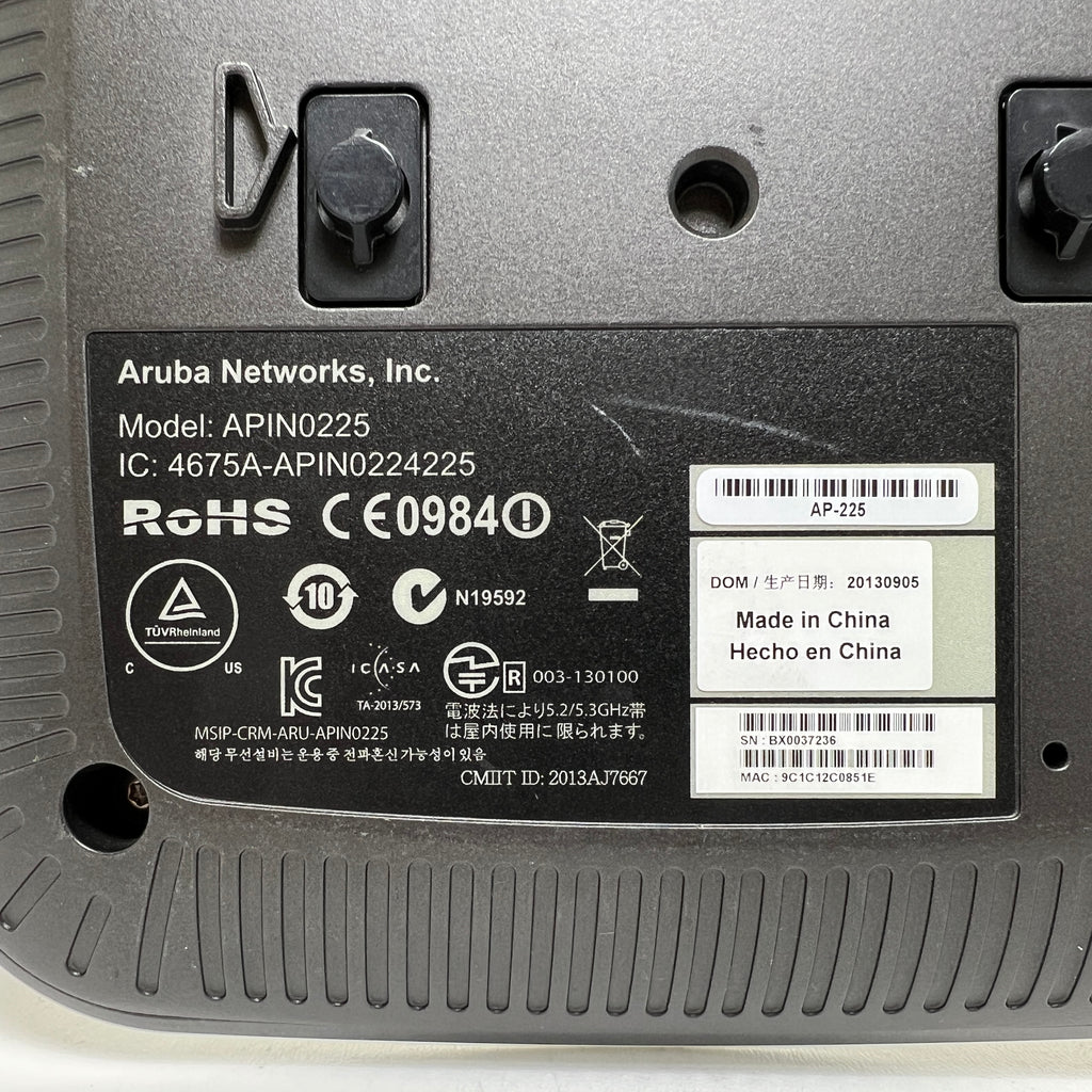 Hit Ran Ap 225 Aruba Networks AP-225 Access Point APIN0225 AP225 802.11ac – Dynamic ...