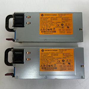 LOT OF 2 HP DPS-750AB-3 750W Switching Power Supply 643955-101