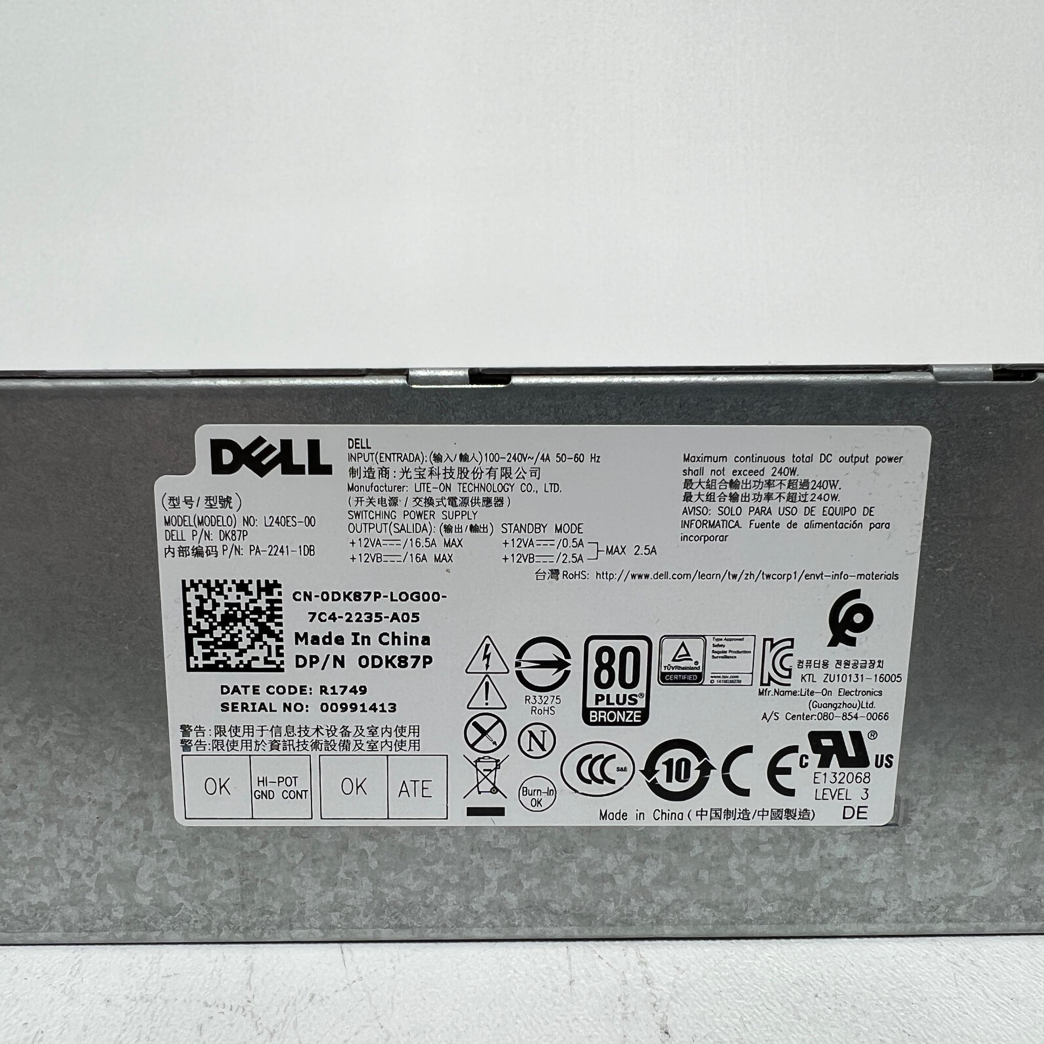 Genuine Dell 65W AC Power Adapter For OptiPlex Micro 3050 5050 7050 3060 5060