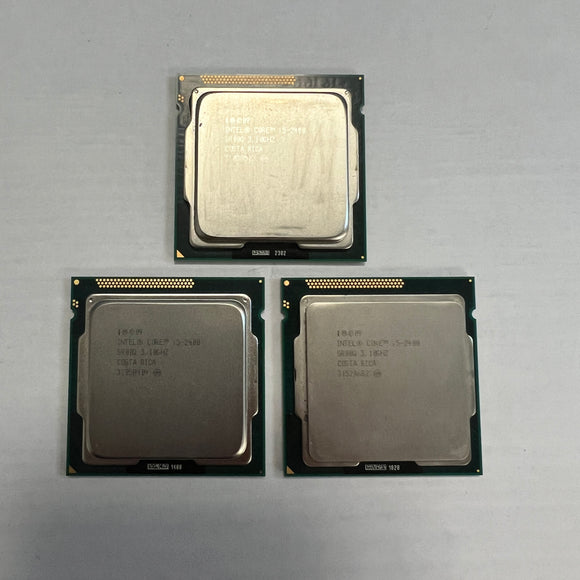 Lot of 3 Intel i5-2400 3.10Ghz 6mb 5GT/s SR00Q CPU Processors LGA1155