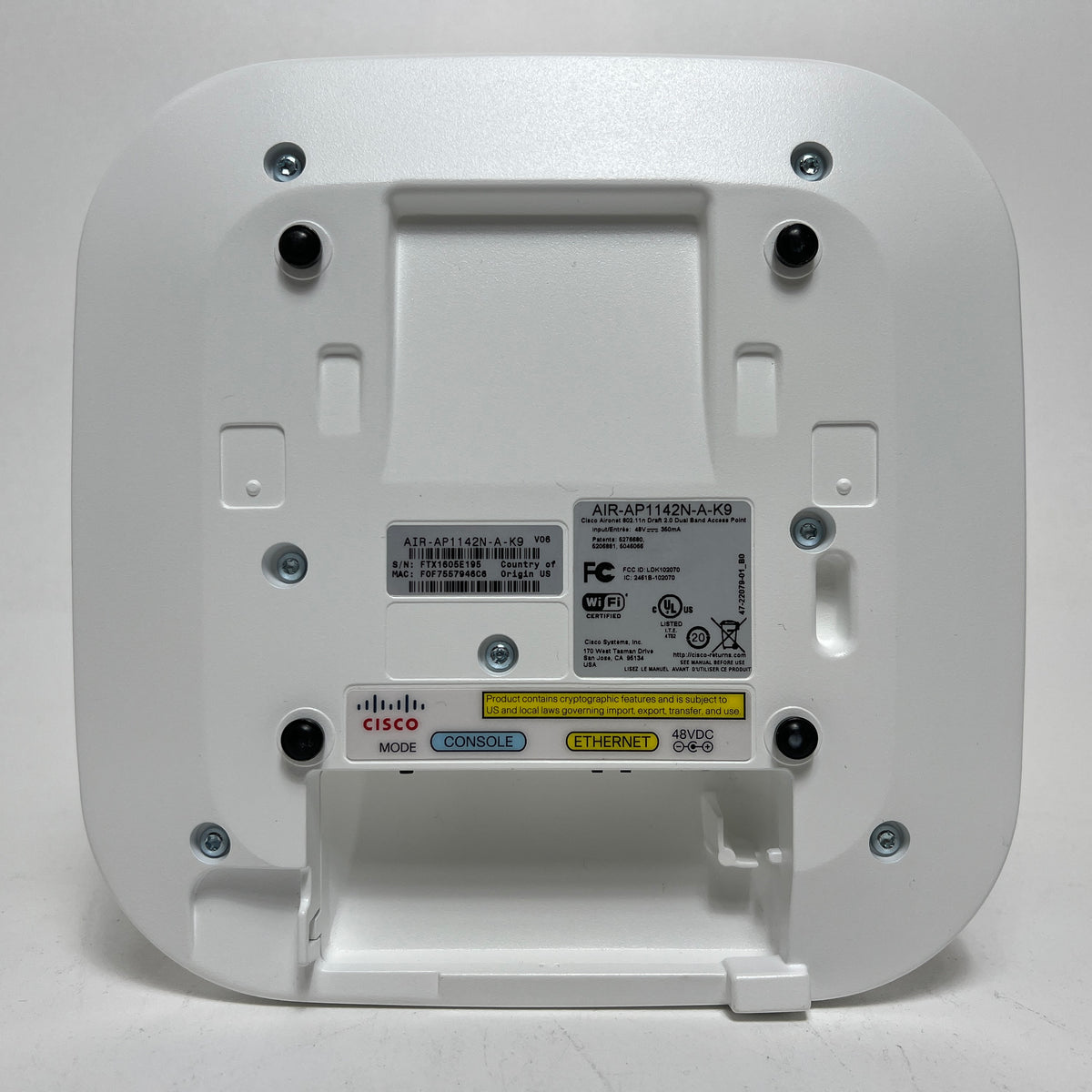 Cisco AIR-AP1142N-A-K9 Wireless AP Dual-Band WiFi Access Point ...