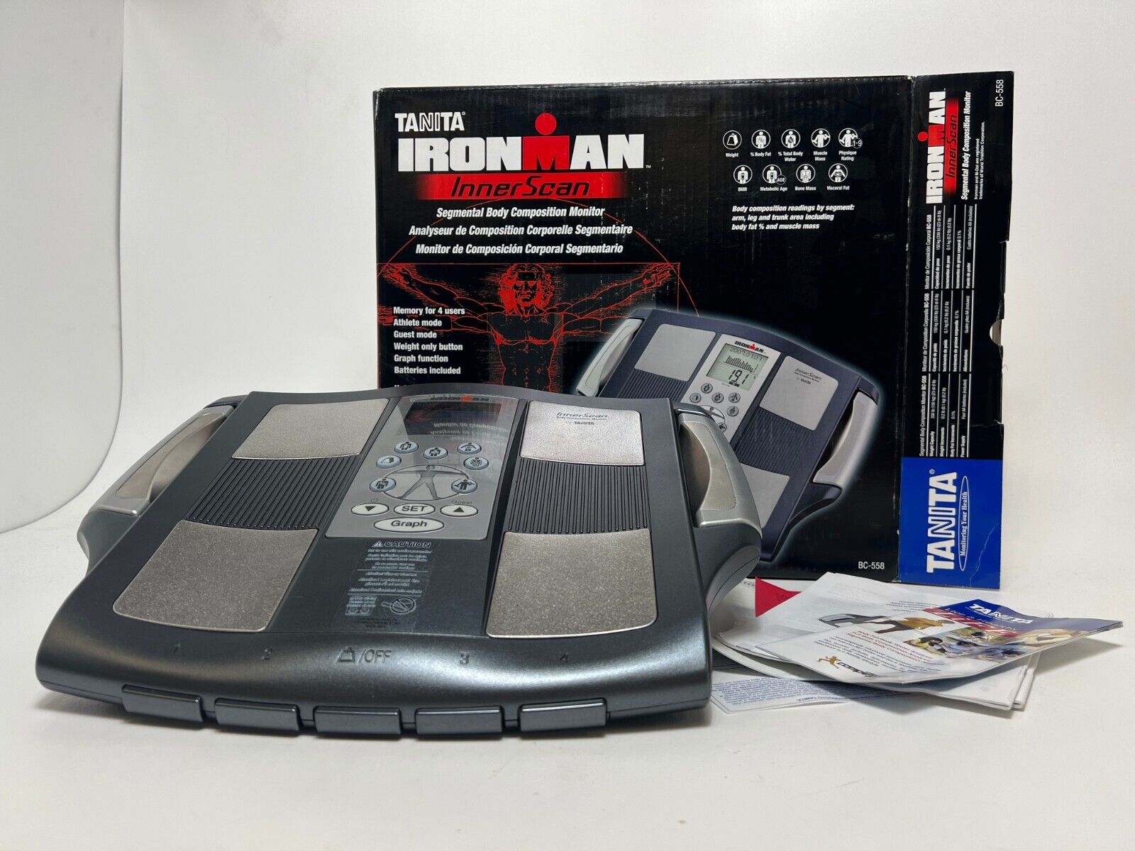TANITAs BC-554 Ironman FDA Cleared Worlds Only Consumer Multi-Frequency  Full Body Composition Scale
