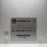 G-Technology G-Drive 6TB External Hard Drive 0G03674 USB 3.0 - Tested