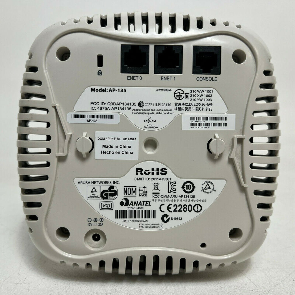 Ap131 Router Aruba Wireless Access Point AP-135 POE Gigabit LAN Power Ethernet ...