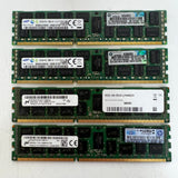 LOT OF 4 Mixed Samsung Micron 8GB PC3L-10600R ECC Server Memory RAM 32GB