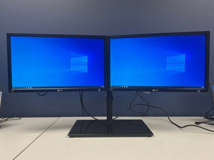 Dual 22" Monitors with Stand