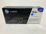 New Genuine HP LaserJet 124A (Cyan) Toner Cartridge Q6001A Sealed