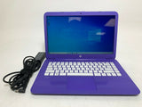 HP Stream 14-ax020nr 14" Purple Laptop | Intel Celeron | 4GB | 32GB SSD | Win 10