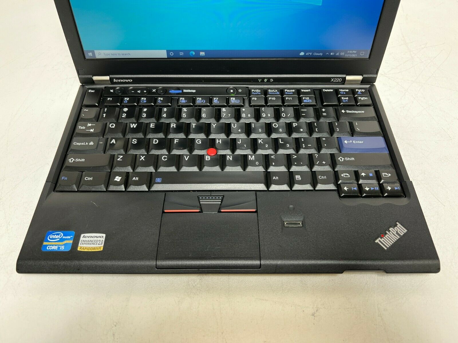 X220 Lenovo ThinkPad i5 Core RAM Intel CPU:Core(TM ThinPad