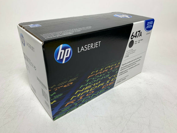 HP CE260A Toner Cartridge LaserJet Toner CP4025 SEALED NEW 647A Black NIB