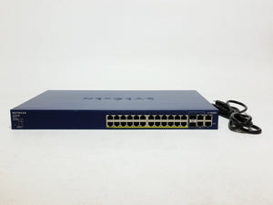 NETGEAR FS728TP V2H1 POE Ethernet Switch 24 Port POE Rack Mountable