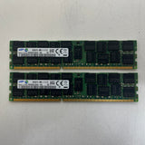 LOT OF 2 Samsung 16GB PC3L-12800R ECC Server Memory RAM M393B2G70QH0-YK0 32GB