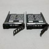 (LOT OF 2) Dell 0F238F 3.5" SAS Tray Caddy - w/ Screws