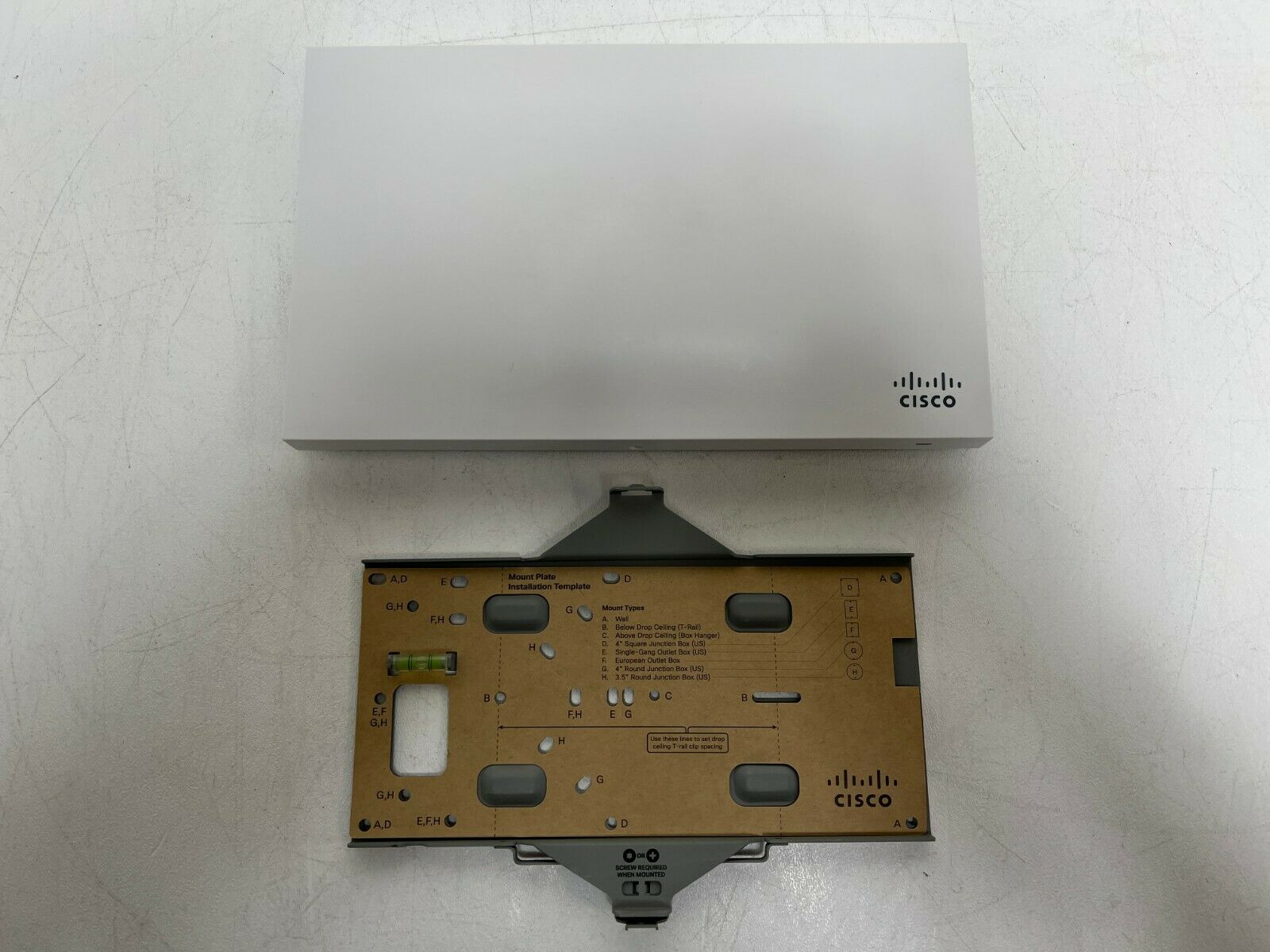 Used Cisco Meraki MR34-HW Cloud-Managed Access Point – Dual-Band 1750 Mbps Wi-Fi With Mounting Bracket
