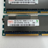 LOT OF 4 Hynix 4GB PC3-10600R ECC Server Memory RAM HMT151R7BFR4C-H9 16GB