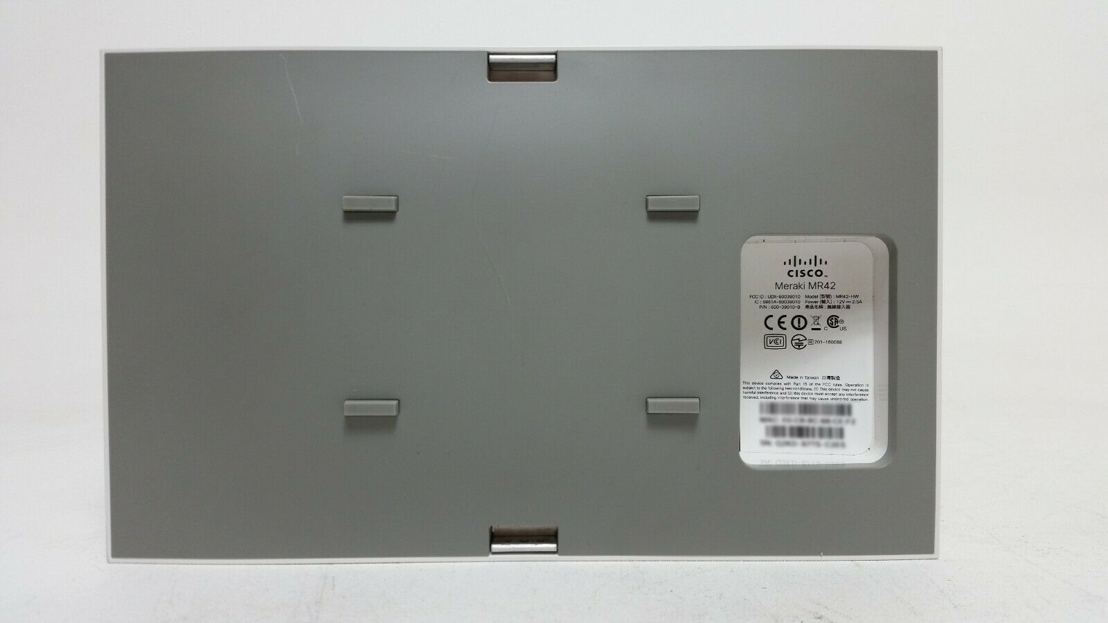 Used Cisco Meraki MR34-HW Cloud-Managed Access Point – Dual-Band, 1750 Mbps, W/ Mounting Bracket