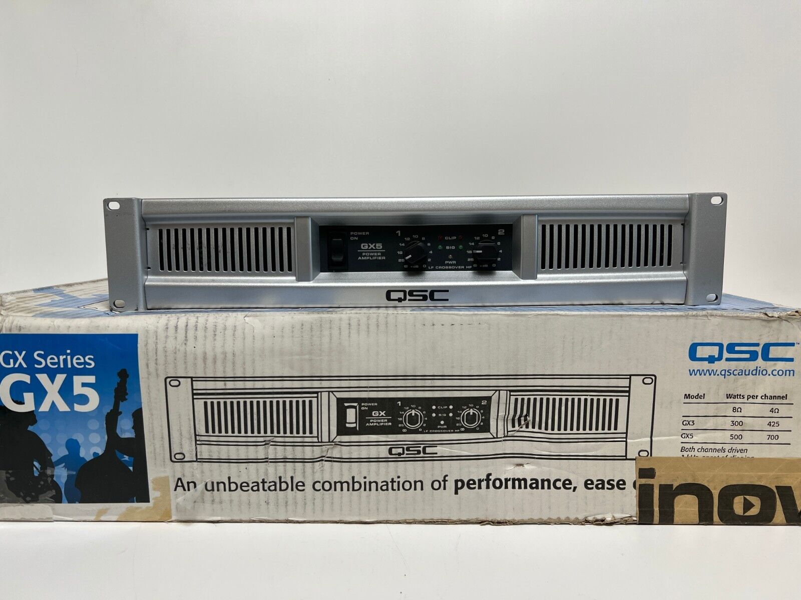 ジャンク QSC GX5 パワーアンプ QSC GX5 パワーアンプ