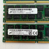 LOT OF 4 Mixed Samsung Micron 8GB PC3L-10600R ECC Server Memory RAM 32GB