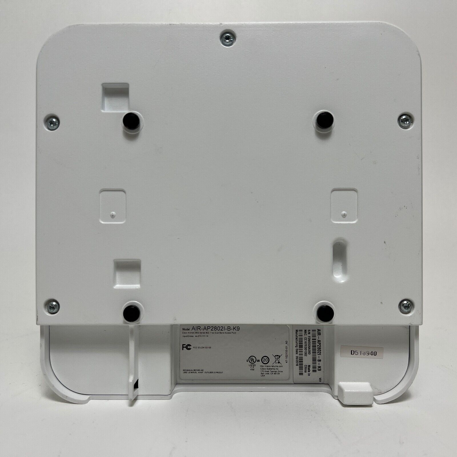 Cisco　AIR-AP2802I-Q-K9 AIR-AP2802I-I-K9 - Cisco Aironet 2802i Access Point