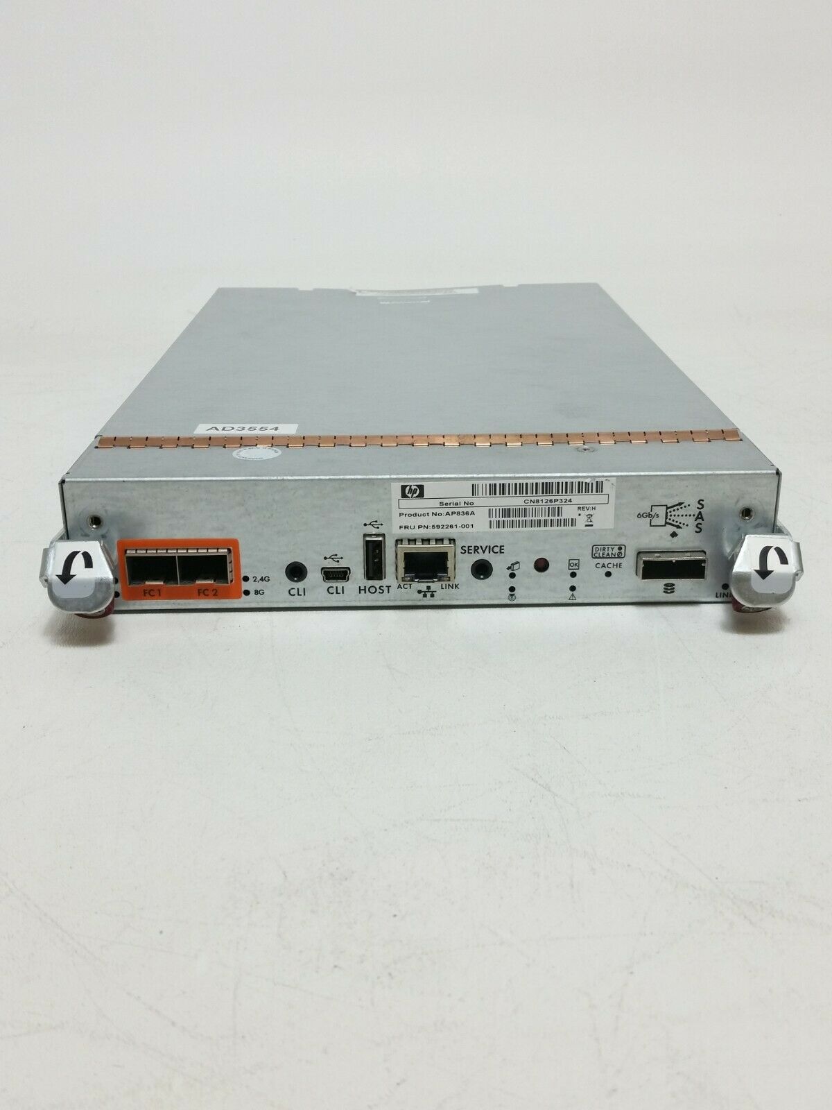 HP AP836A SFP 592261-001 Dual Port 8GB Fibre Channel Controller MSA P2 ...