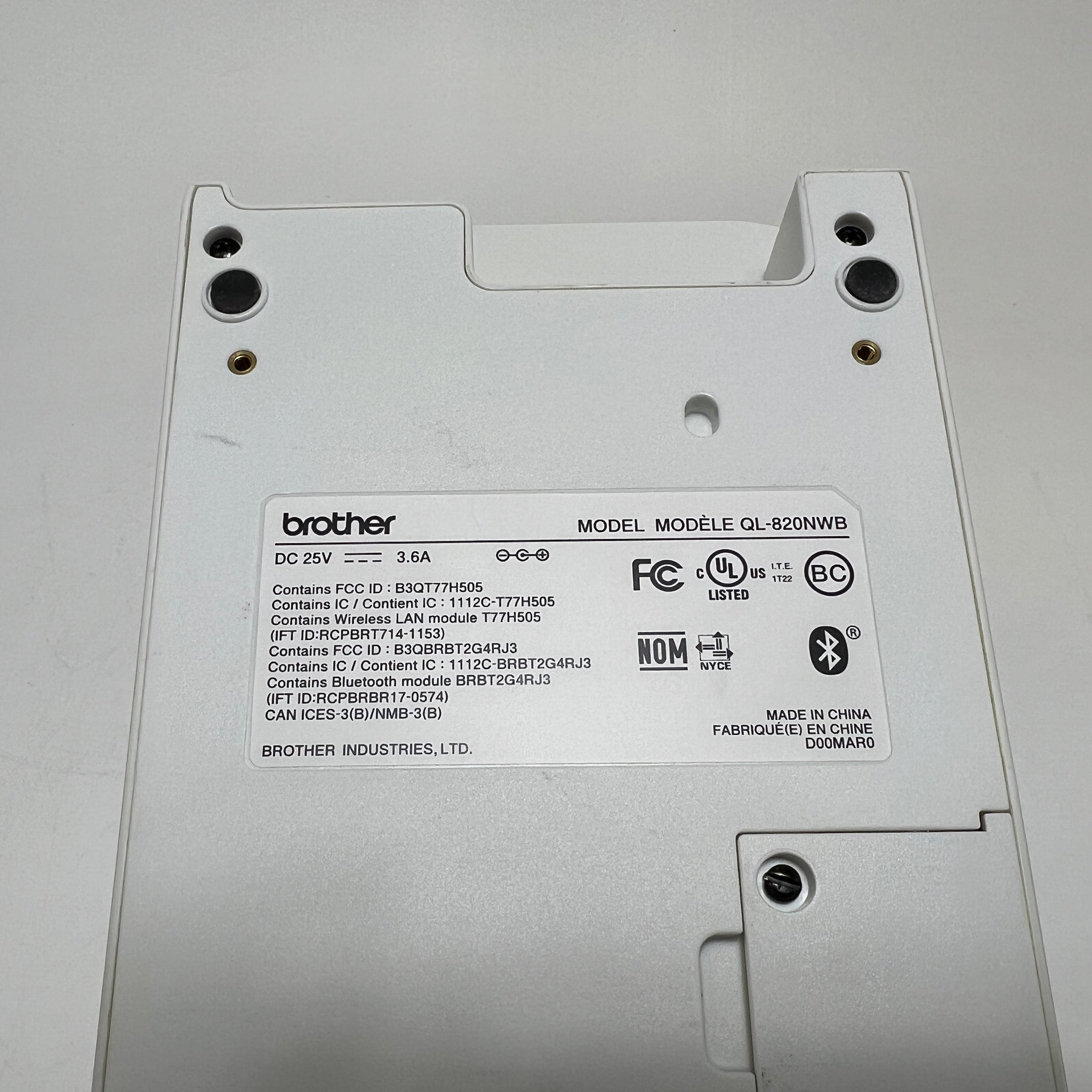 analyse Stevig zoom Brother QL-820NWB Thermal Label Printer WiFi Ethernet Bluetooth – Dynamic  Computer Surplus