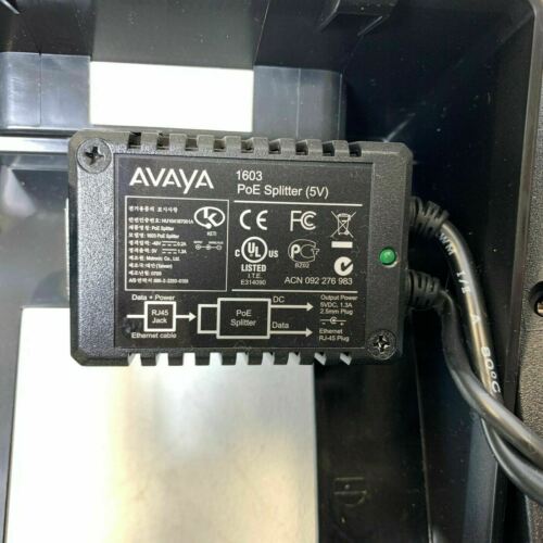 Avaya 1603SW-I BLK Global IP Phone 700458524 With POE Power Avaya 1603SW-I BLK Global IP Phone 700458524 With POE Power