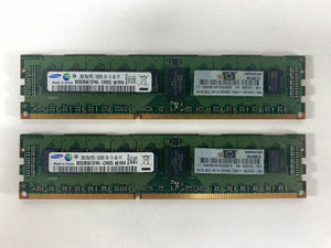 Samsung 4GB (2x2GB) 2Rx8 PC3-10600R DDR3 M393B5673FH0 HP 500202-061 Server RAM