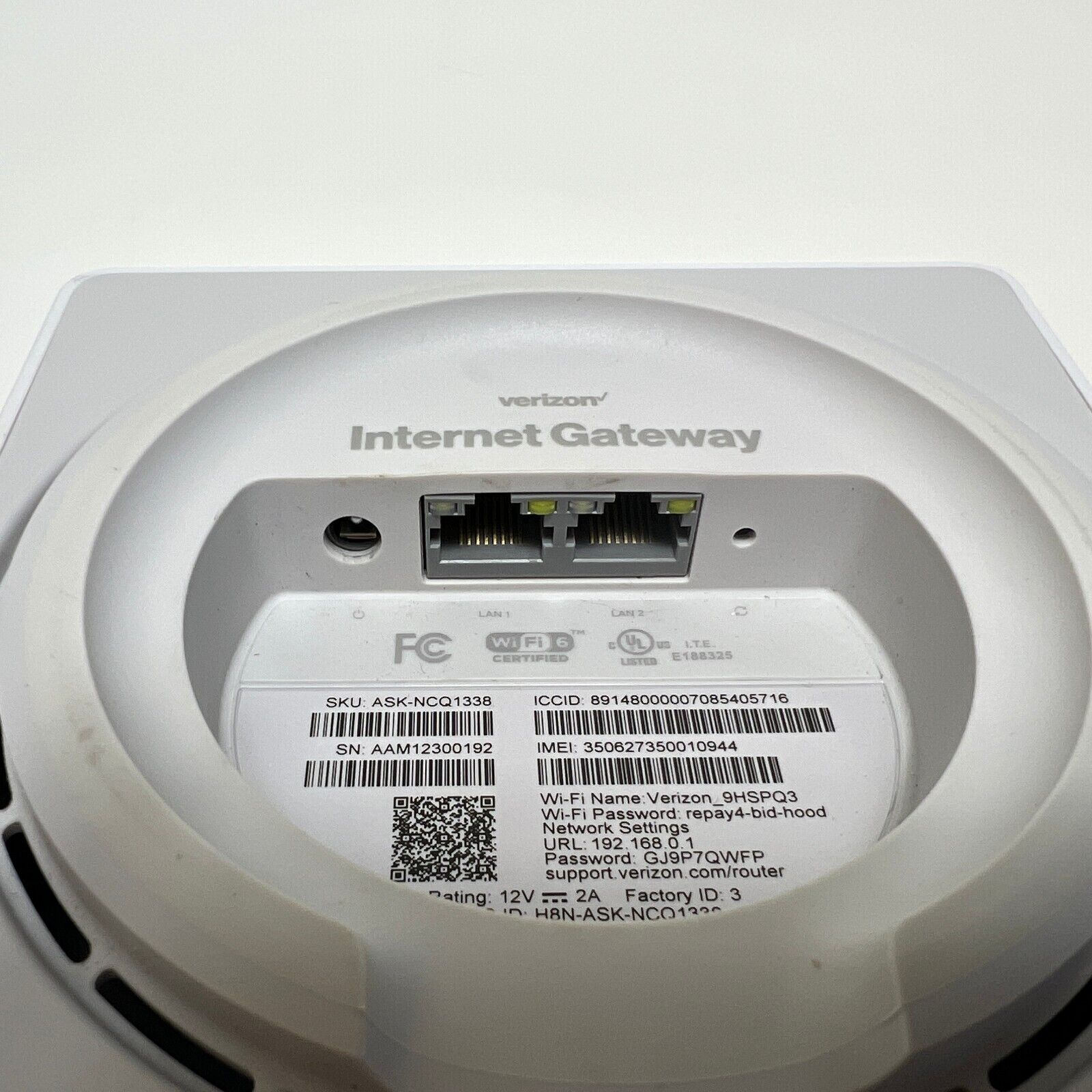 Verizon 5G Internet Gateway (ASK-NCQ1338/FA/E) Optimization Guide - Waveform