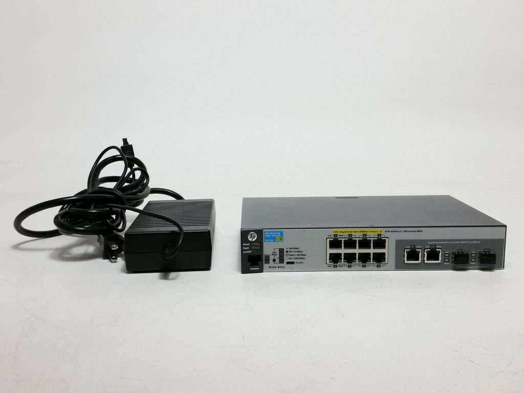 HP J9774A Aruba 2530 8g Poe Managed Switch w/ Power Adapter