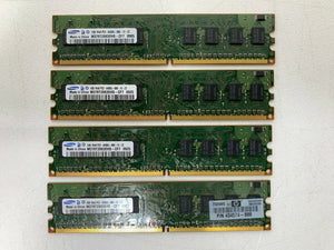 4GB LOT (4 x 1GB) PC2-6400U DDR2-800 Desktop Memory RAM