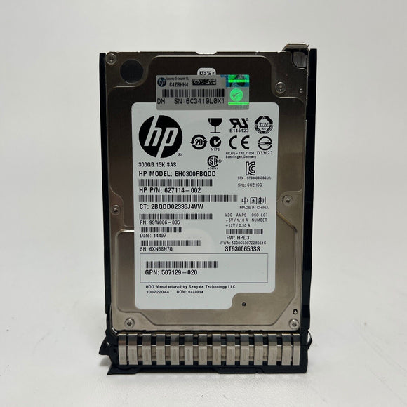 HP EH0300FBQDD 300GB 15K RPM SAS 2.5